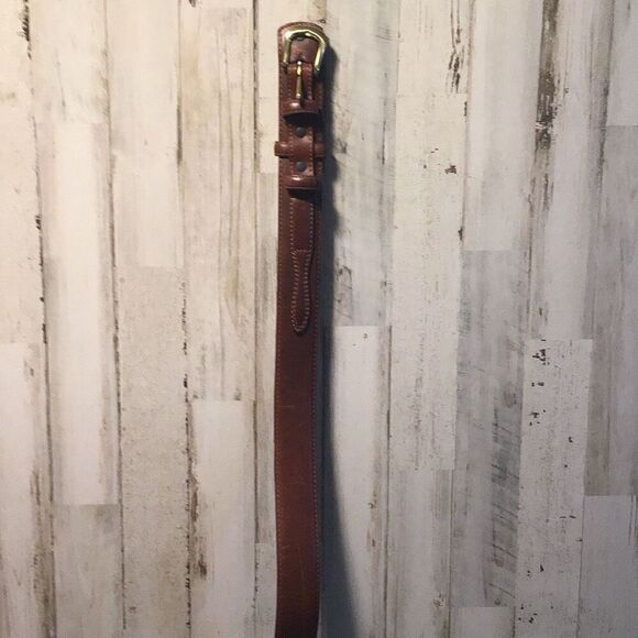 Belt, genuine harness, leather, 38 inches - Picture 1 of 7